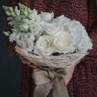 Buchet De Flori Jovial Alb