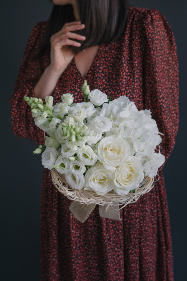 Buchet De Flori Jovial Alb