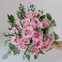 Buchet Cu Trandafiri Roz