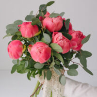 Buchet De Flori Din Bujori Somon