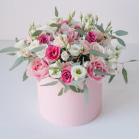 Cutie Rotunda Mare Cu Flori