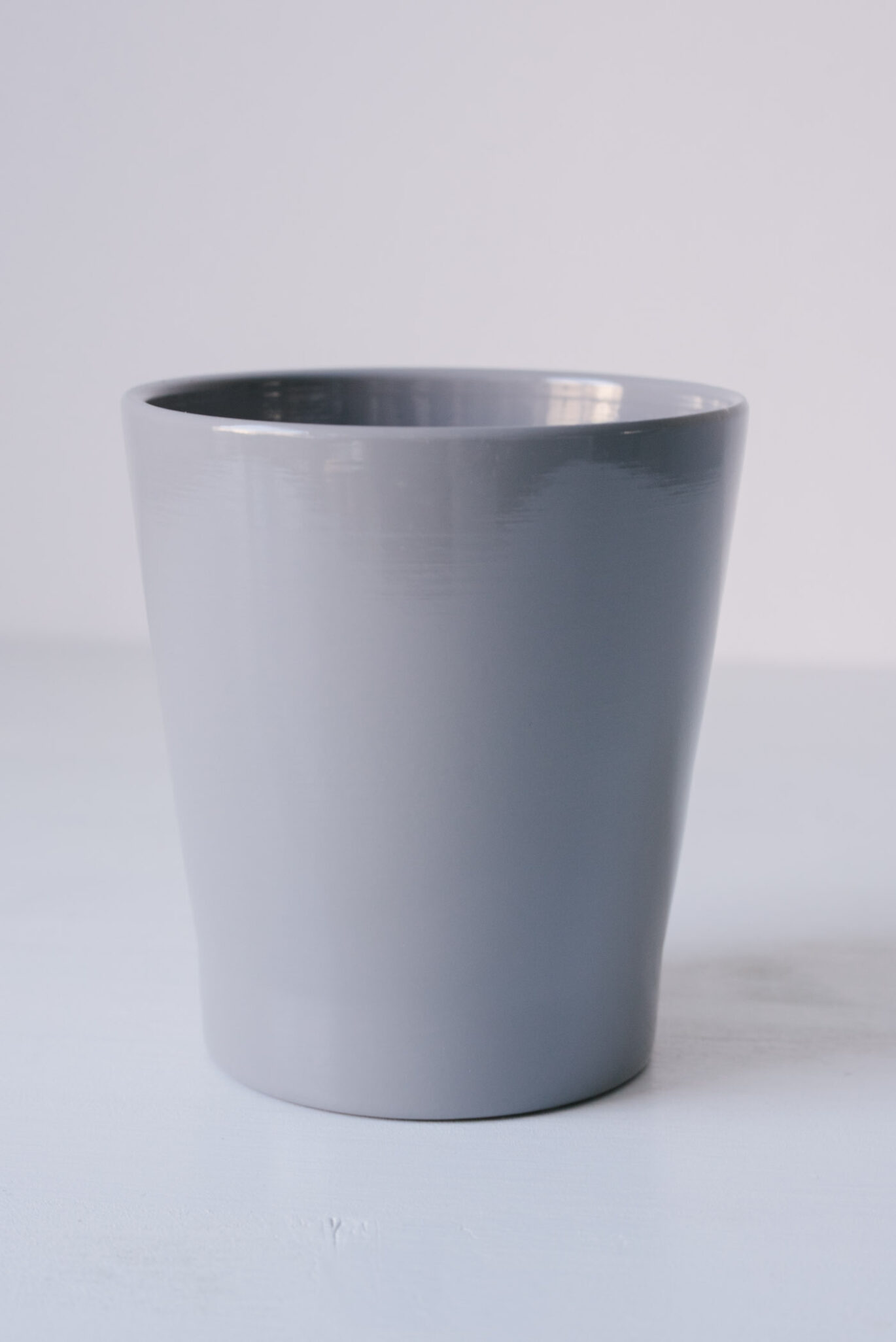Vas Ceramic Gri Deschis Pentru Orhidee Phalaenopsis