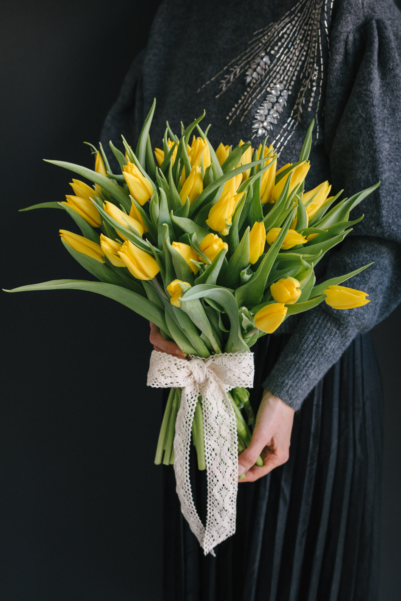 Buchet De Flori Din Lalele Galbene