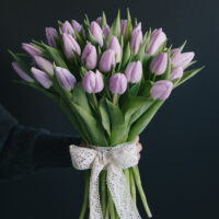 Buchet Din Lalele Mov Deschis