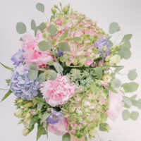 Buchet De Flori Cu Bujori, Hortensii, Papaver, Scabiosa