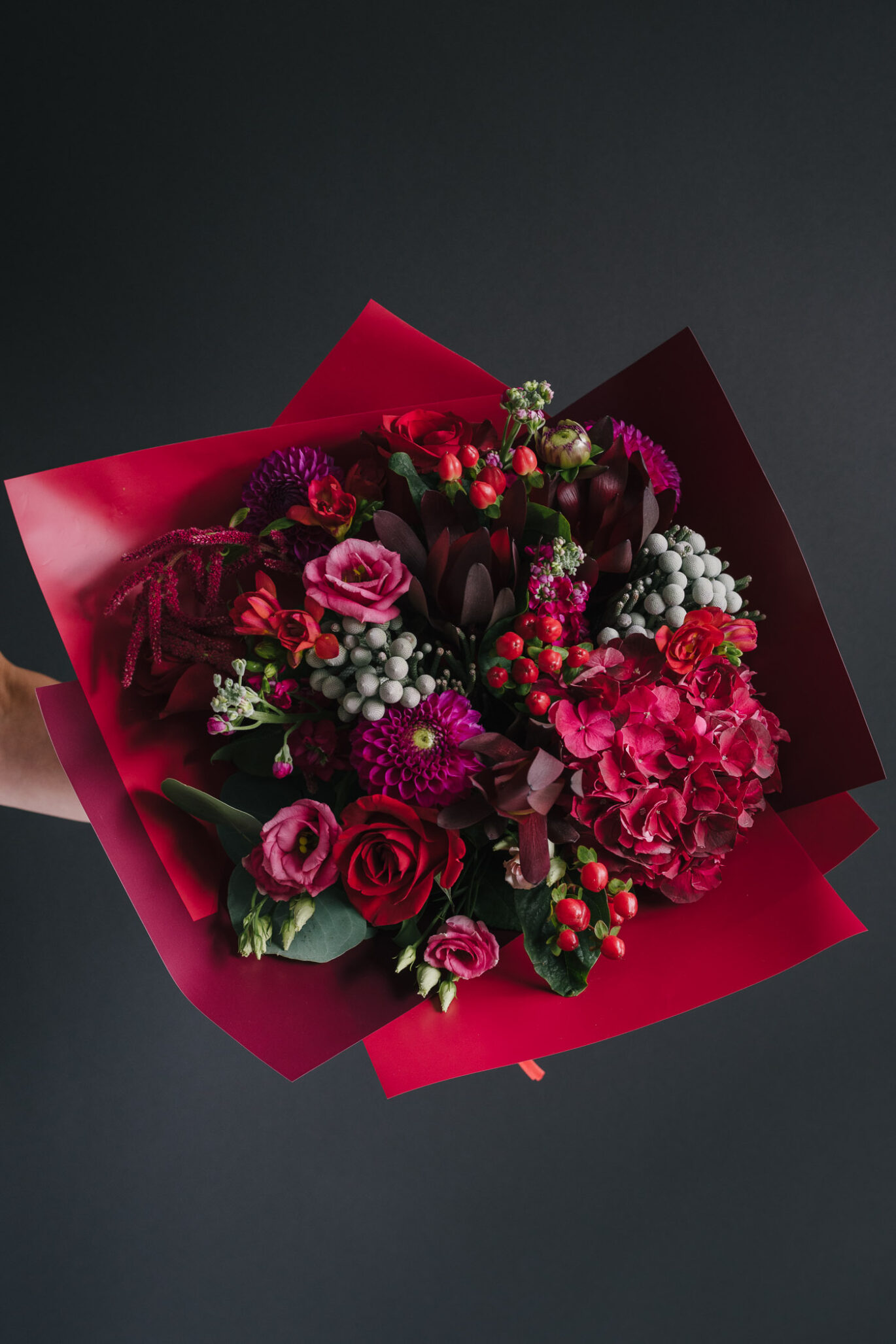 Buchet de flori in culori de toamna