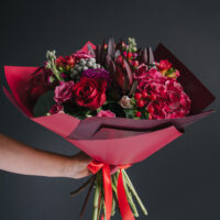 Buchet de flori in culori de toamna