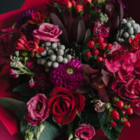 Buchet de flori in culori de toamna