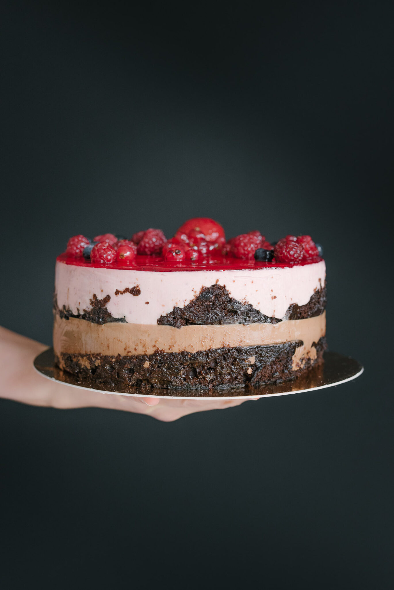 Tort cu fructe de padure cu livrare in Vrancea-2