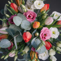Buchet colorat cu lalele