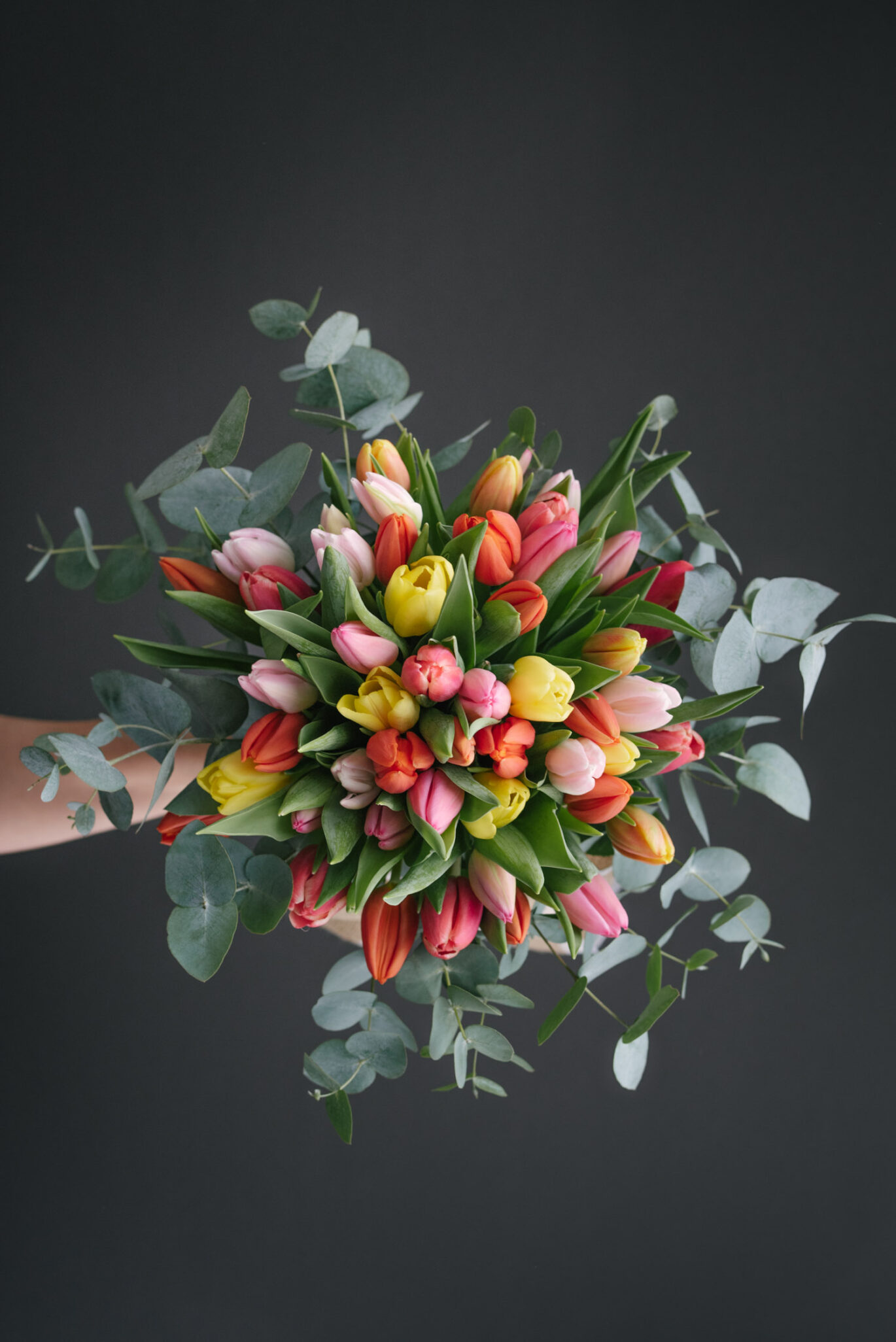 Buchet lalele colorate