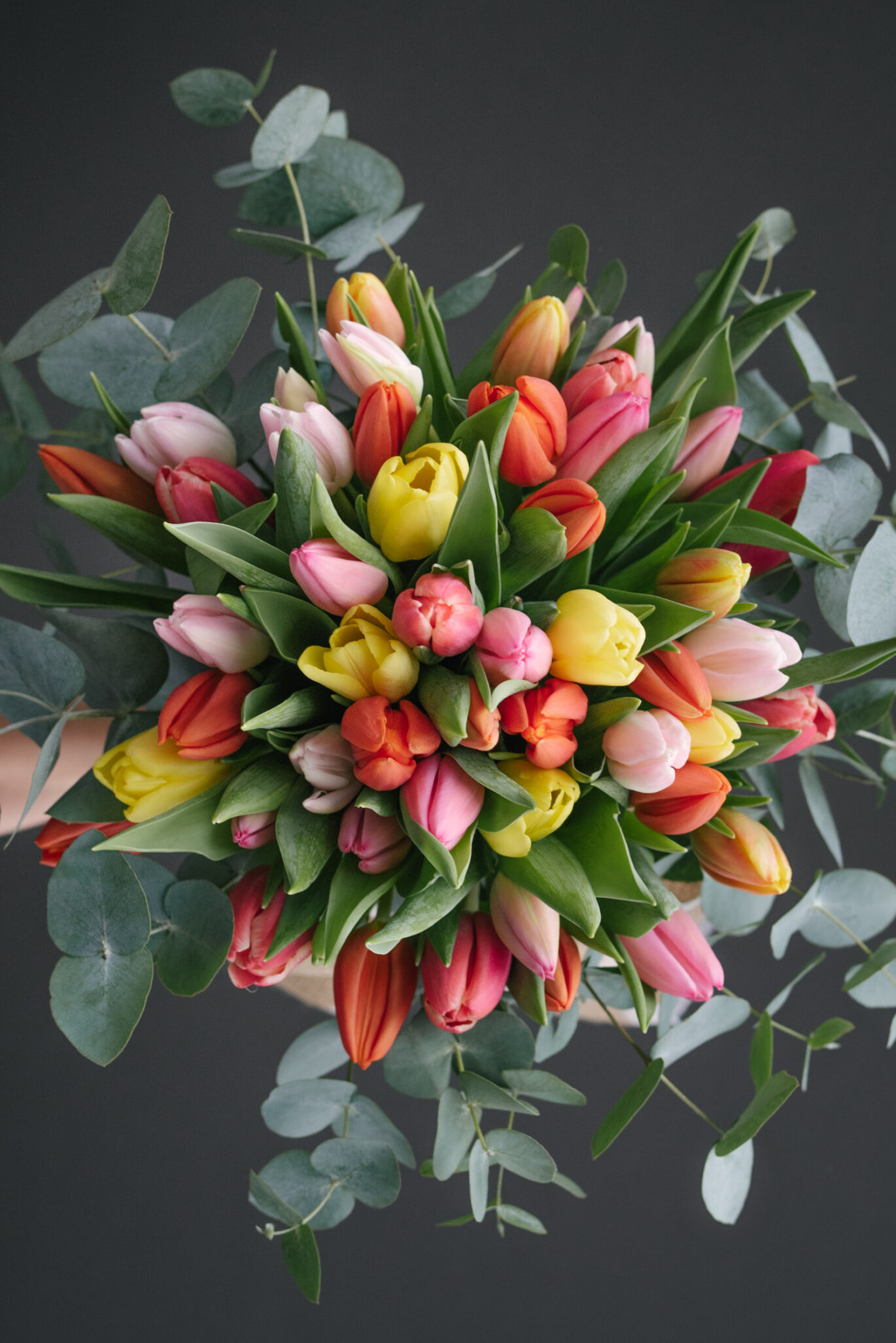 Buchet lalele colorate