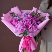 Buchet cu bujori roz