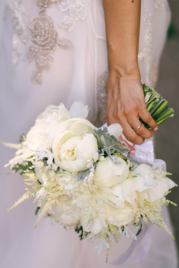 Buchet Mireasa Monocromatic